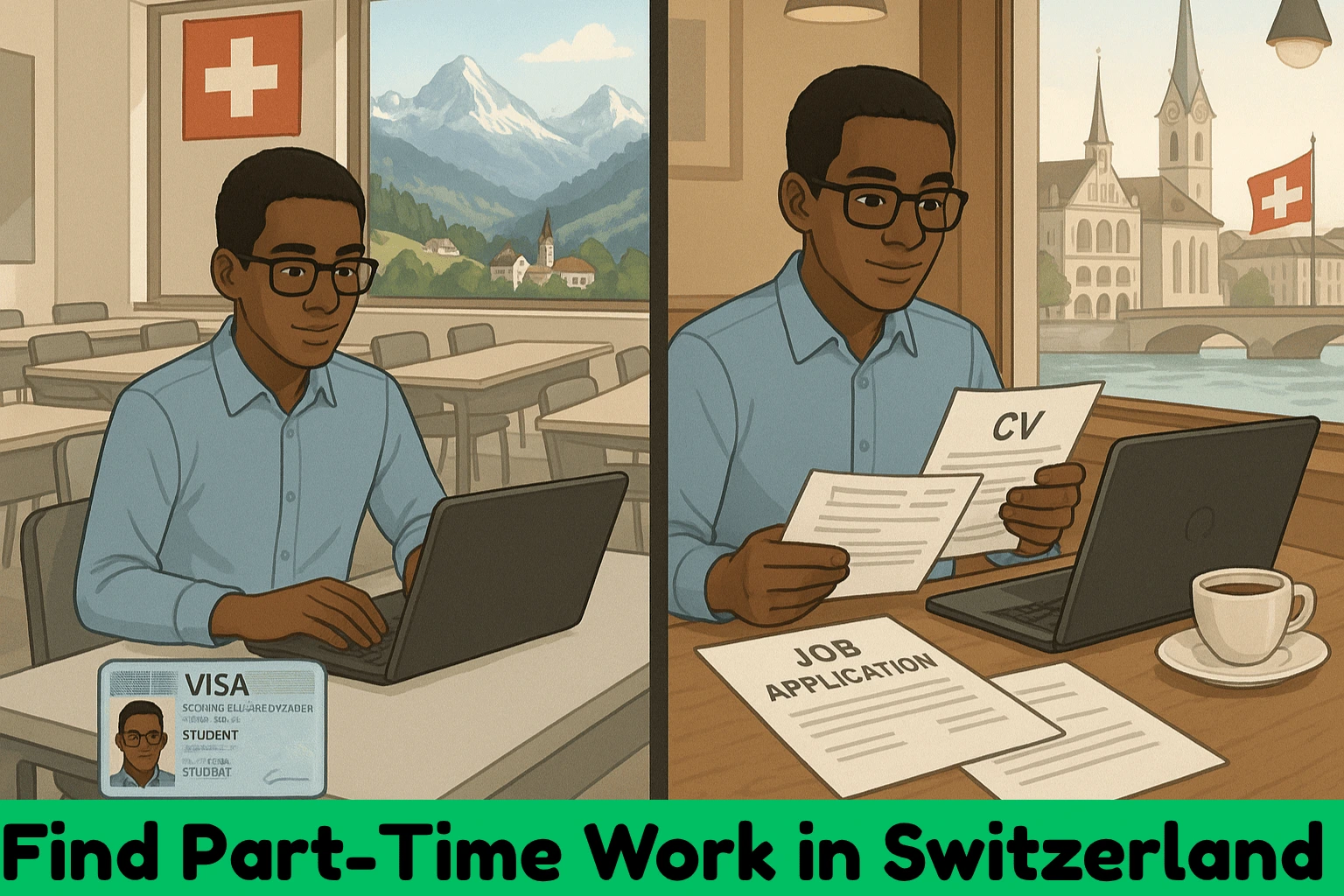 find part time job in Switzerland