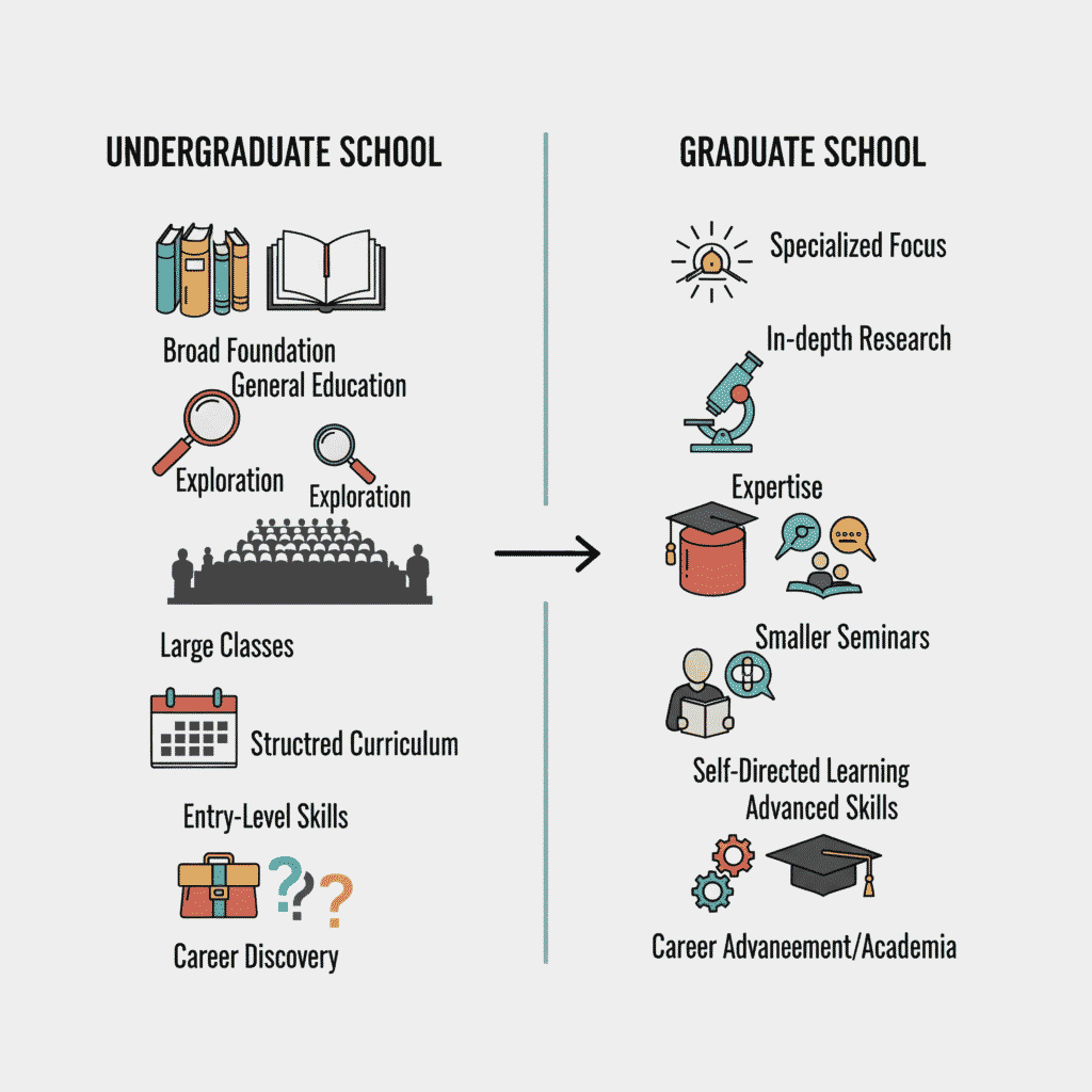 undergraduate vs graduate school