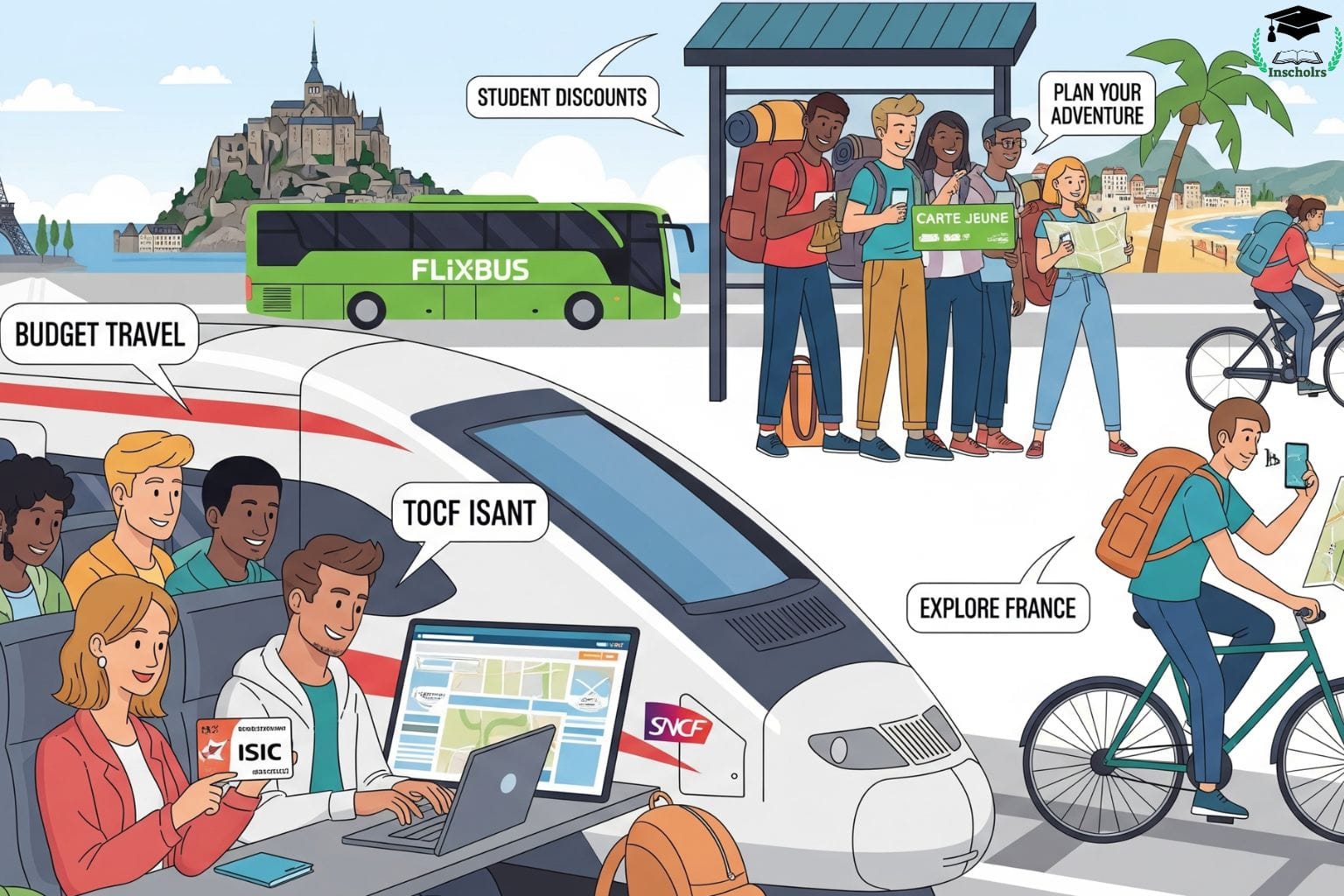 How to Travel Cheaply Around France as a Student